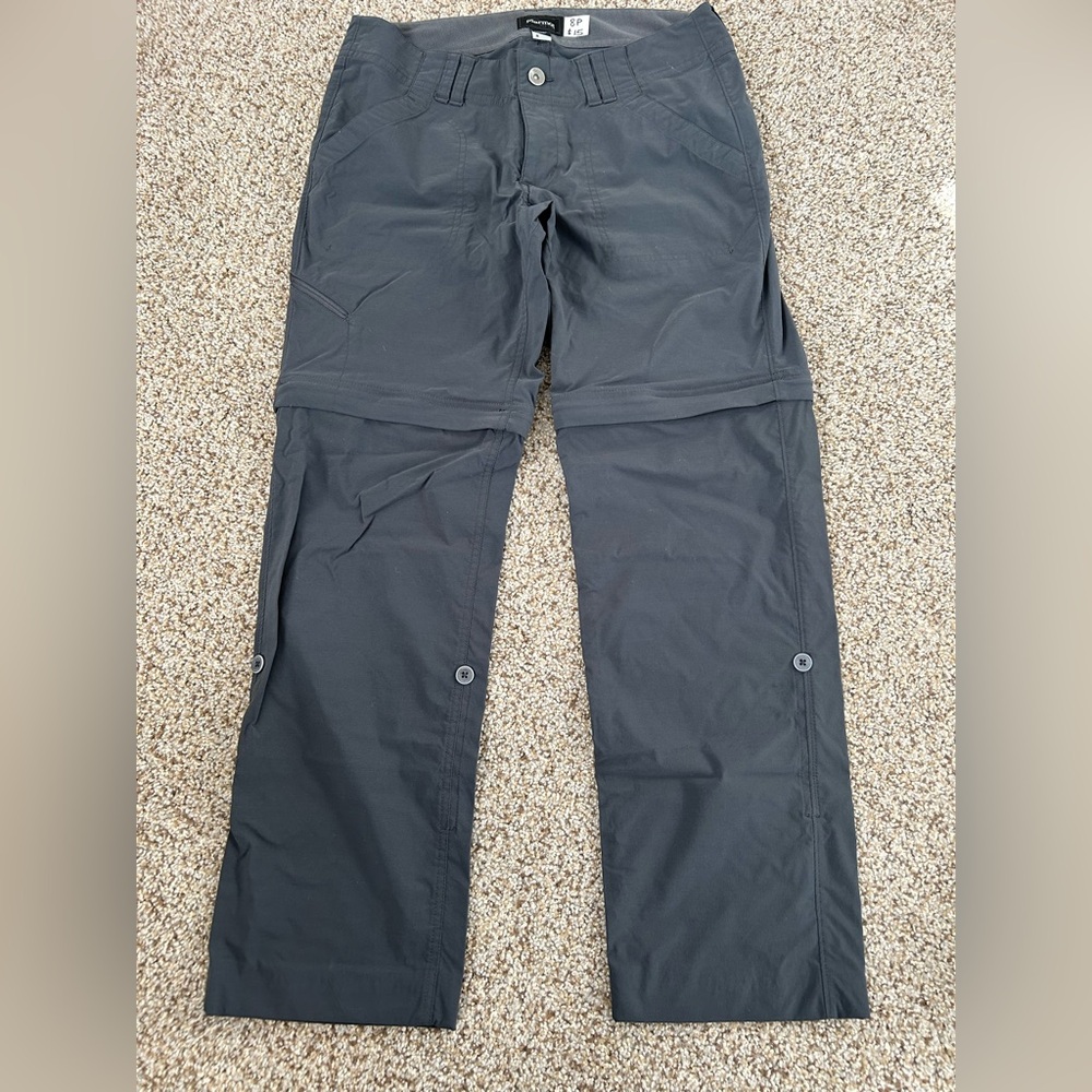 Women’s Marmot Gray Convertible Hiking Pants- Size 8